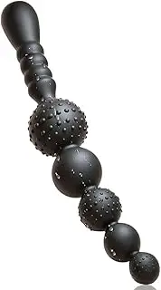 Anal Beads, Silicone Anal Butt Plug with Safe Handle and Particles G-spot Massager for Men Women Sexbaby