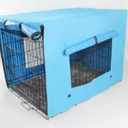 36' Portable Foldable Dog Cat Rabbit Collapsible Crate Pet Cage with Cover Mat