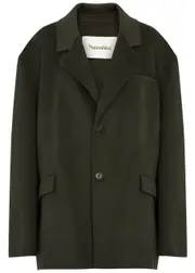 Nanushka Sea Wool-blend Jacket - Dark Grey - S (UK8-10 / S) S (UK8-10 / S)