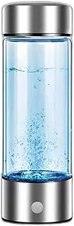 Hydrogen Alkaline Water Bottle Hydrogen Generator Water Ionizer Portable Hydrogen-Rich Water Bottle with SPE Technology 3 Minute Make Hydrogen Content Up to 600-1000 PPB USB Rechargeable 420Ml