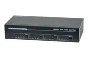 Dynalink 4 x 4 HDMI 2.0 18Gbps Matrix Switcher IR Remote 3-Pin Phoenix Connector