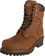 Chippewa Men's 55025 8" Steel Logger Boot, Tuff Bark, US 11.5 M