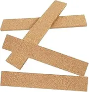 jojofuny Cork Board Strip Wall Sticker 4pcs Adhesive Cork Memo Board Strips for Office Home