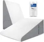 Wedge Pillow for Acid Reflux Relief 12" Bed Wedge Pillow for Headboard Triangle