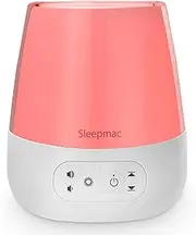 Sleepmac Classic Baby White Noise Machine & Night Light; 20 Soothing Sounds, 13 Night Light Options, Touch Metal Ring, Timer, Memory Option, Power Adapter Included