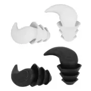 Reusable Soft Silicone Sleep Ear Plugs Tapered Noise Reduction Sound teDPr
