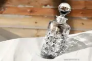 Decanter Whiskey Cognac Vodka Wine 22oz 650ml Carafe Czech Bohemia Crystal, Gift