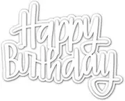 Happy Birthday Metal Cutting Dies, Born to Die Scrapbooking papeCraft Photo Album DiCuts for Card Making Word Embossign Tool