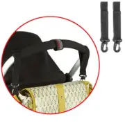 2 Pram Clips Bag Buggy Set BAG HOOKS Fit Bugaboo Phil &Teds Quinny Black New