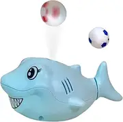 Ball Blowing Toy Toddler | Cute Shark Suspension Ball Toy with 2 Balls | Cartoon Ball Blowing Animal Model Toys for Learning Props