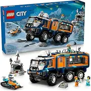 LEGO® City Arctic Explorer Science Lab Truck 60471 STEM Toy for Boys, Girls and Model Vehicle Fans Aged 8 and Up, Includes a Snowmobile, Cave Scene, 5 Minifigures and 3 Animal Figures