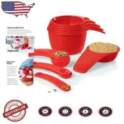 Brand Measuring Mates - 12-Piece Set of Dishwasher Safe Measuring Cups & Spoons