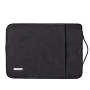 MCC MacBook Air Pro 13-inch 13.3" 13.6" 13" Frosted Sleeve Front Pocket Case Bag Apple [Black]