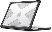 Fintie Case for MacBook Pro 14 Inch (2023 2022 2021 Release) - Heavy Duty Rugged Hard Shell Cover With TPU Bumper for 14" M2 Pro/M2 Max/M1 Pro/M1 Max Chip, Crystal Clear