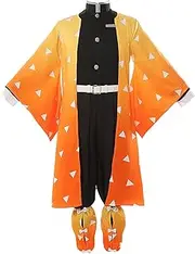 CR ROLECOS Tanjirou Zenitsu Giyuu Cosplay Costume for Demon Slayer Anime Cosplay Kimono Outfit