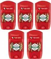 5 OLD SPICE BEARGLOVE 48h Dry Deodorant Solid Stick For Men 50ml