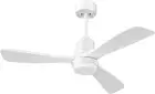 52'' White Ceiling Fan with Lights Modern Ceiling Fan with Remote Control Revers