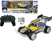 Lexibook, Crosslander® Buggy Max, Radio-Controlled Off-Road Buggy, up to 9 mph, Remote Control and 2 Rechargeable Batteries Included, Blue/Yellow, RC22