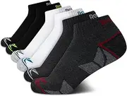 [Reebok] Boys? Comfort Cushioned Quarter Cut Basic Socks (6 Pack), Size Medium, BWG Assortment