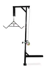 HME Hitch Hoist 400 lb Game Lifter with Gambrel and 360 Degree Swivel