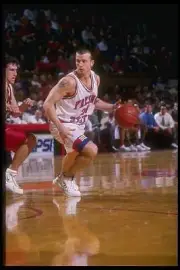 Guard Chris Herren Fresno State Bulldogs moves the ball the UNLV R- Old Photo