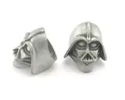 Helmet Ring Adjustable Antique Silver Plated Brass 18mm 8US inner size 2935