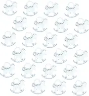 24pcs Acrylic Rocking Mini Rocking Horse Ornament Desktop Ornament Ideal for Boy Or Girl Baby Shower Party Decorations Favors and Game
