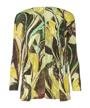 Tardivo-print open-front cardigan 5 Yellow