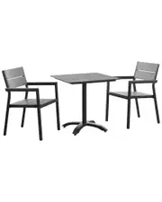 Modway Outdoor Maine 3 Piece Outdoor Patio Dining Set