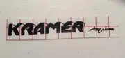 Kramer American Block Style BLACK Vinyl Headstock Decal