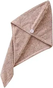 LOLIPPYY Bamboo Charcoal Hair Drying Cap Quick Dry Super Absorbent Towel Wrap for All Hair Types Lightweight and Portable for Home and Travel Use Pink