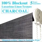 LUXURY LINEN TEXTURED BLOCKOUT Roller Blinds 60cm~240cm (W) x 120cm or 210cm (D)