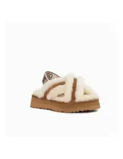 [Ozwear Ugg] Adele Platform Elastic Backstrap Slipper in Chestnut