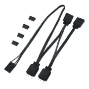 4Pin to 5V 3Pin ARGB Splitter Adapter Cable for Fan Lighting Control For HDLL120