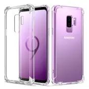 Clear Slim Shockproof Case + Tempered Glass Protector For Galaxy S8 S9 S10 Plus