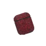 Diamonds Glitter Earphones Shockproof Protective Case for Apple AirPods 1 / 2 RED COLOUR