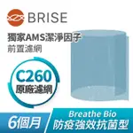 【BRISE】BREATHE BIO C260強效抗菌前置濾網(☆6個月一片裝)