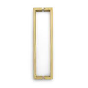 LANE Pull Handle Entrance Brushed Brass Square L537941