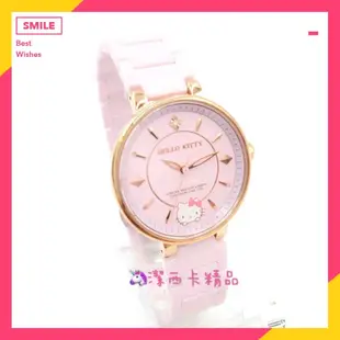 🔥現貨 💕HELLO KITTY 凱蒂貓 2021年新款陶瓷手錶 (粉/玫瑰金) LK710LRWI