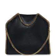 [Stella McCartney] 3 鏈生態長毛鹿帶金鍊手提袋