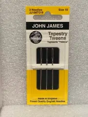 John James Size 19 Tapestry Tweens (3 Needles in Pack) *NEW* BT1