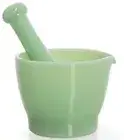 Mortar & Pestle - Jade Jadeite Jadite Green Glass - 8 oz - Mosser USA