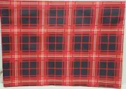 Fabric Linen Cotton Table Runner (13"x48") JOY PLAID, RED, WHITE,YELLOW & WHITE