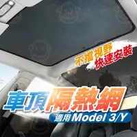 在飛比找蝦皮商城精選優惠-TESLA特斯拉 model 3/Y 天窗遮陽網 特斯拉專用