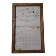 2025 Lang Legacy Calendar Frame Wooden FARMHOUSE Display Calender
