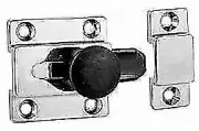 Perko Chrome Plated Zinc Alloy Sliding Cupboard Bolt 2-1/8" x 1-1/2" 1101DP0CHR