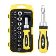 BOSI TOOLS Ratchet Screwdriver Set 41 Pieces Socket Set Magnetic Screwdriver ...