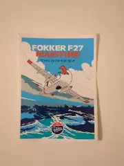 1980s FOKKER F27 Maritime Sticker Jet Plane Airplane Eyes Over The Skies 6 in