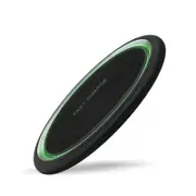 Ultra Slim Round 15W Fast Charging Wireless Charger Pad For Iphone 8 & Above, Samsung S10, Note10 & Android Support Qi-Enable Device