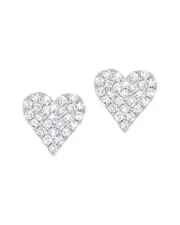 Sabrina Designs 14K 0.14 ct. tw. Heart Studs